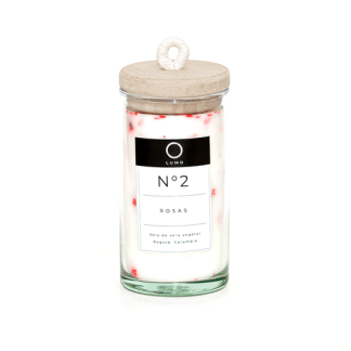 Vela aromática de rosas N2 Lumo - tolamarket